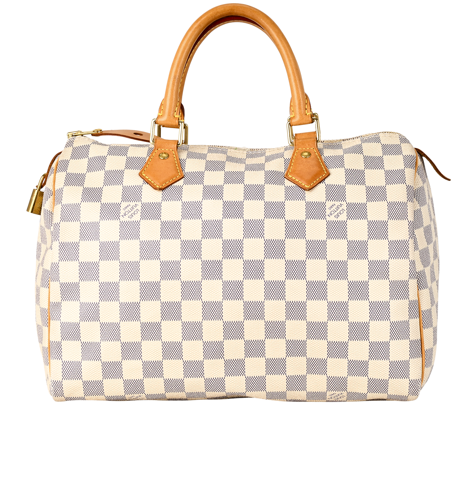 Speedy 30, &pound;640, Handbags, Blue/White, Canvas, Back view